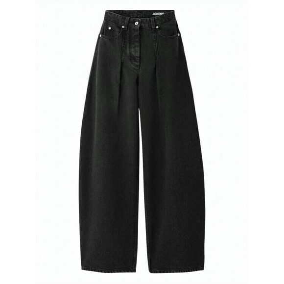 Jacquemus Wide-Leg Denim Pants With High Waist - NWT